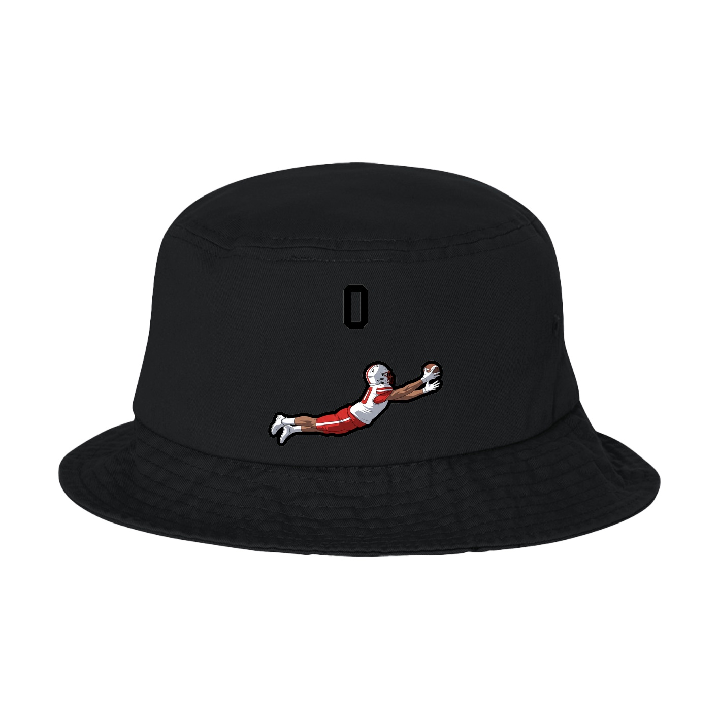 Bucket Cap — Number Top in Black