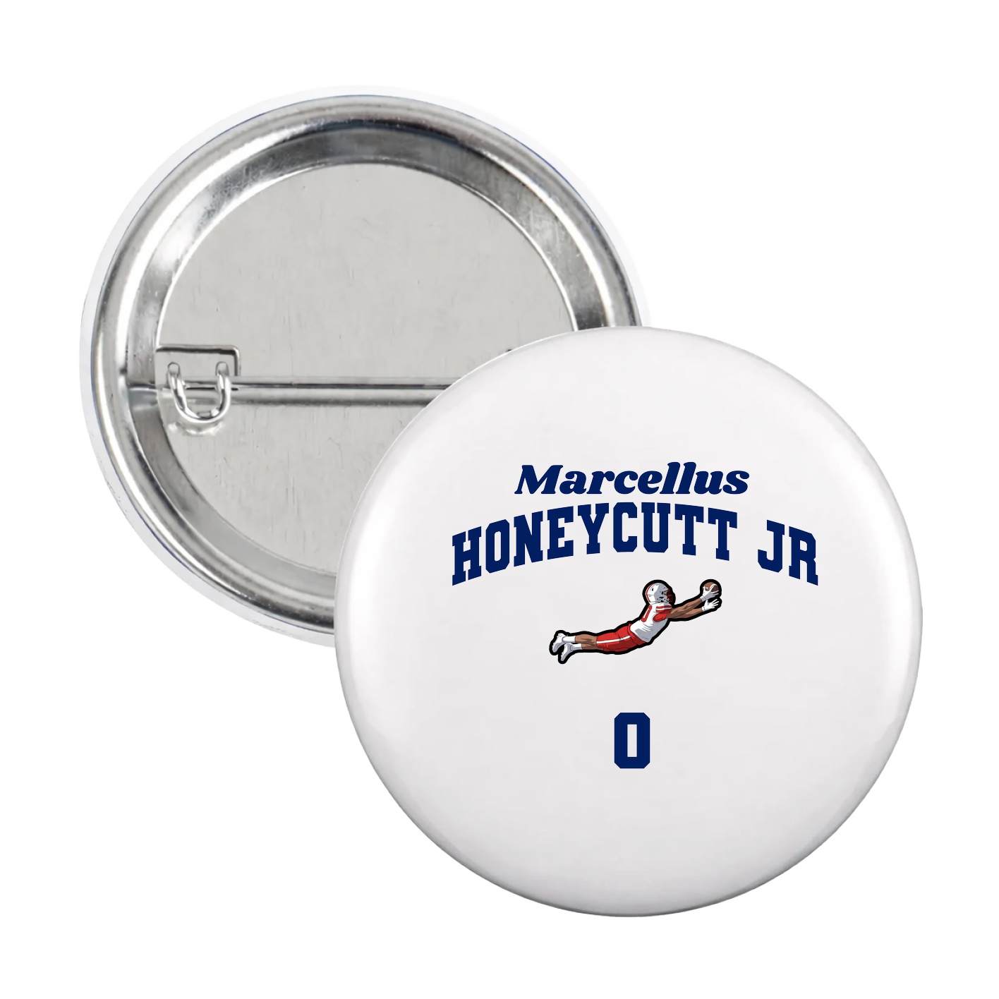 Game Day Button — Signature Arch in White