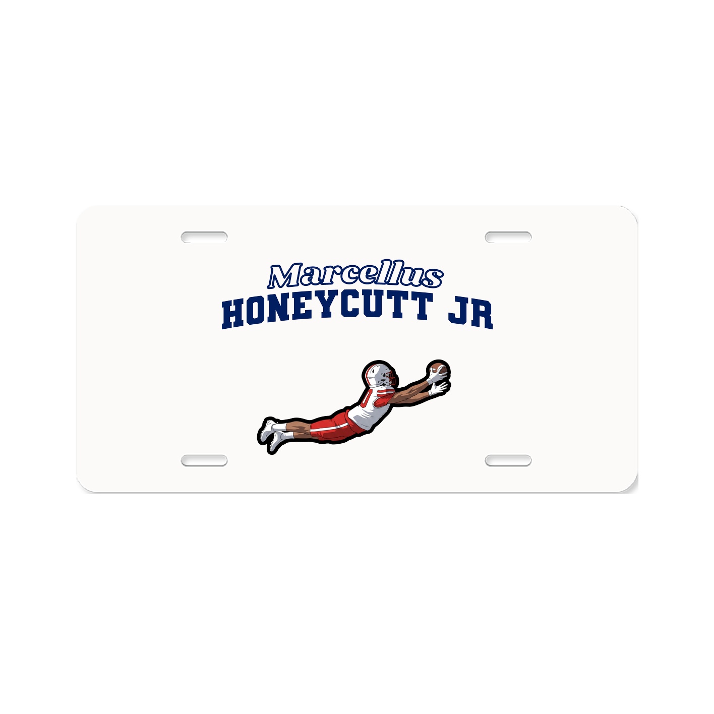 License Plate — Name Arch in Classic