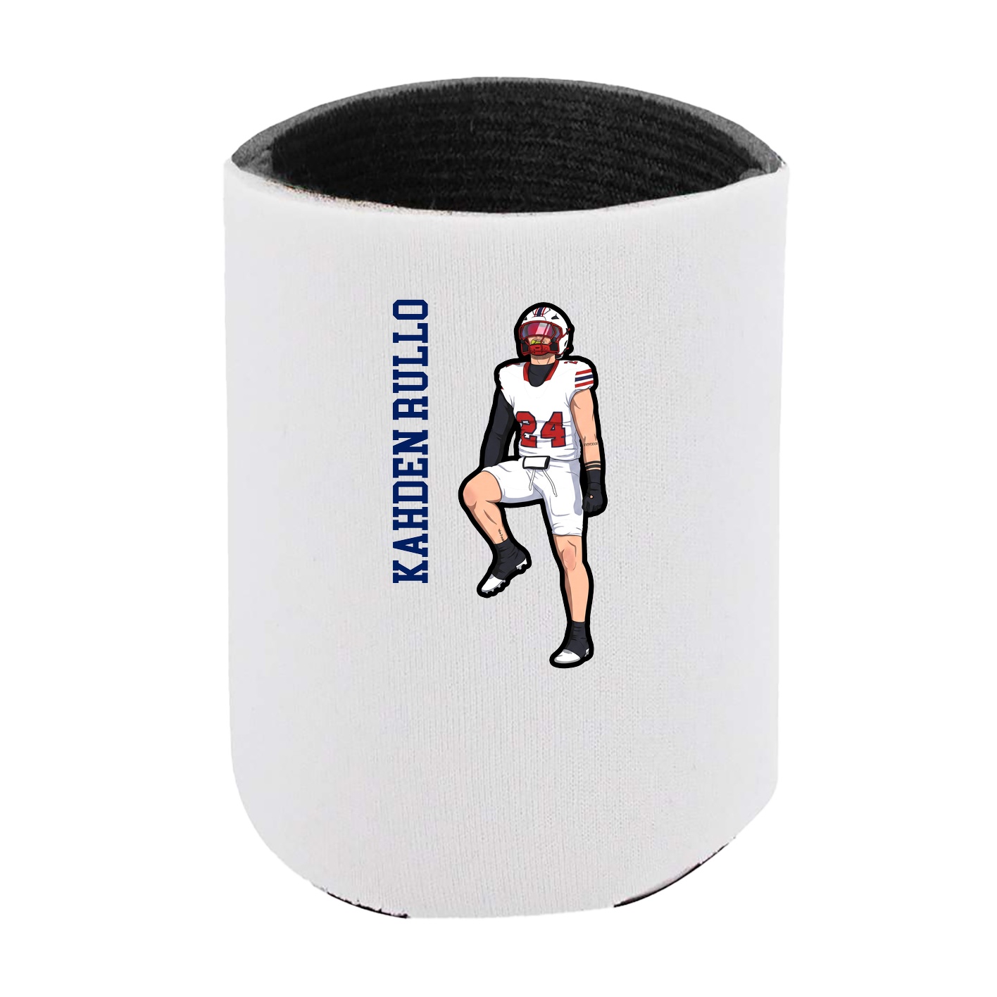 Can Holder — Name Vertical in White