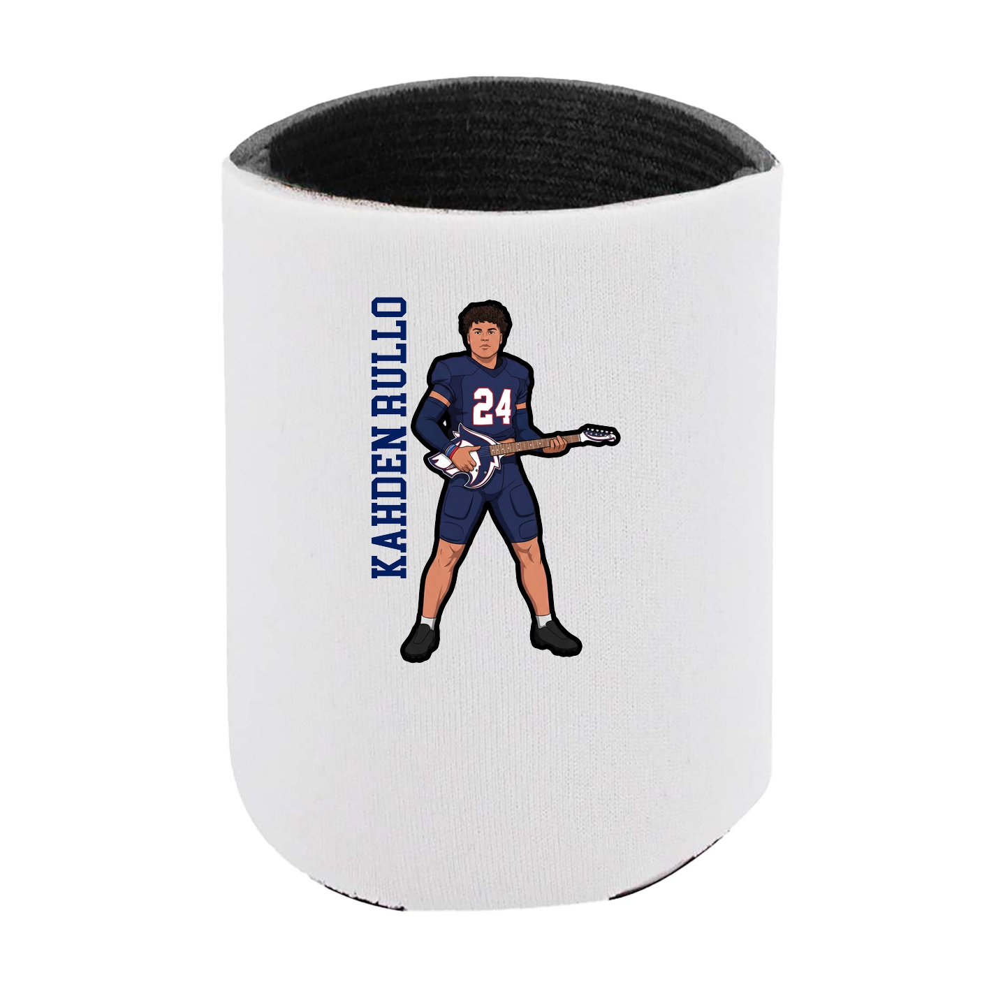 Can Holder — Name Vertical in White