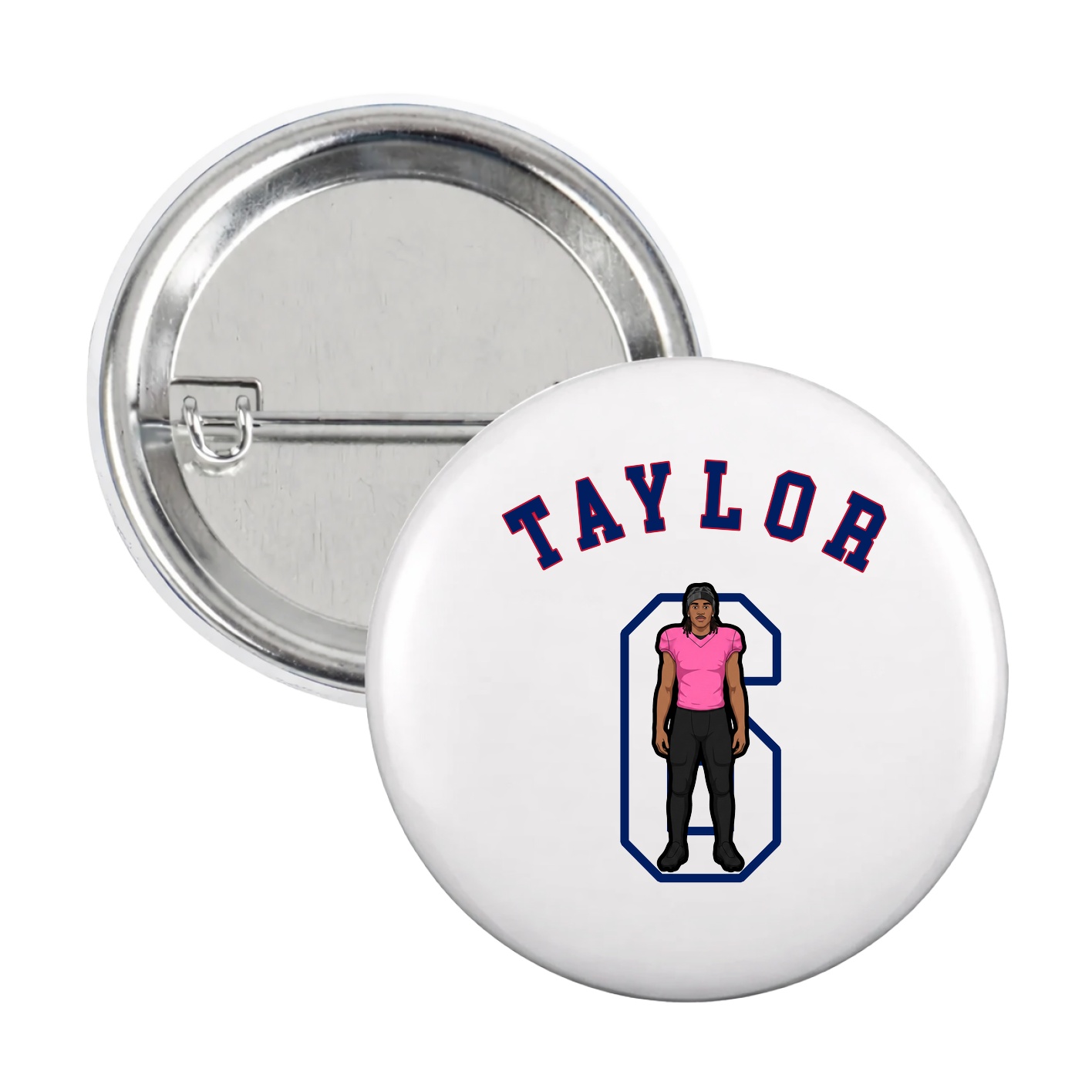 Game Day Button — Shirsey Arch in White