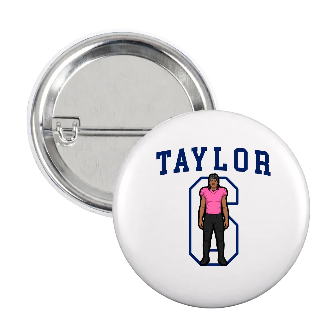 Game Day Button — Shirsey in White
