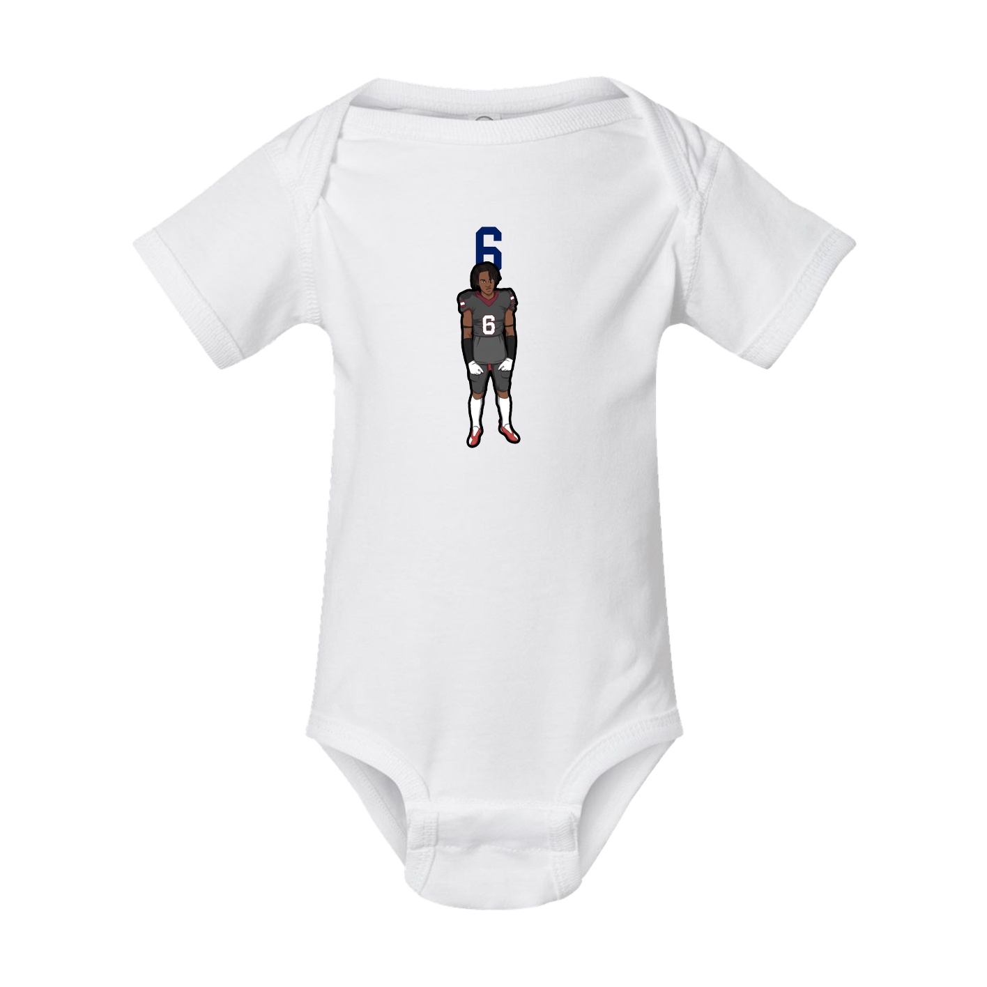 Baby Onesie — Number Top in White