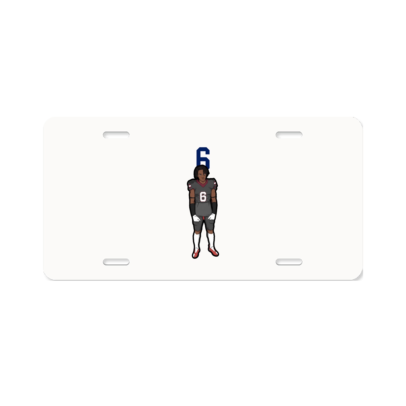 License Plate — Number Top in Classic