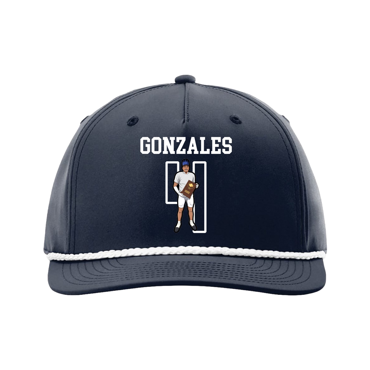 Five-Panel Classic Rope Cap — Shirsey in Navy