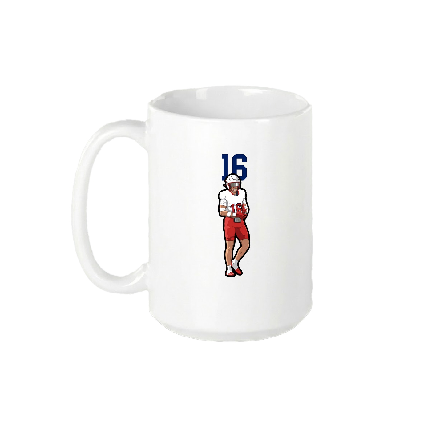 15oz Coffee Mug — Number Top in White