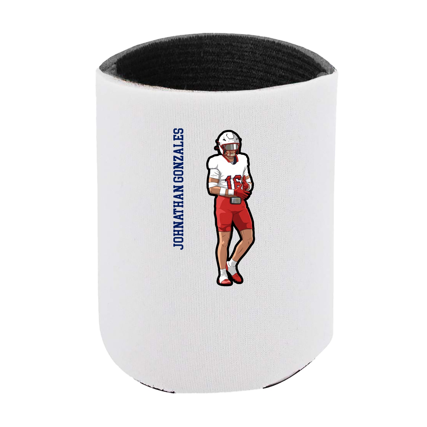 Can Holder — Name Vertical in White
