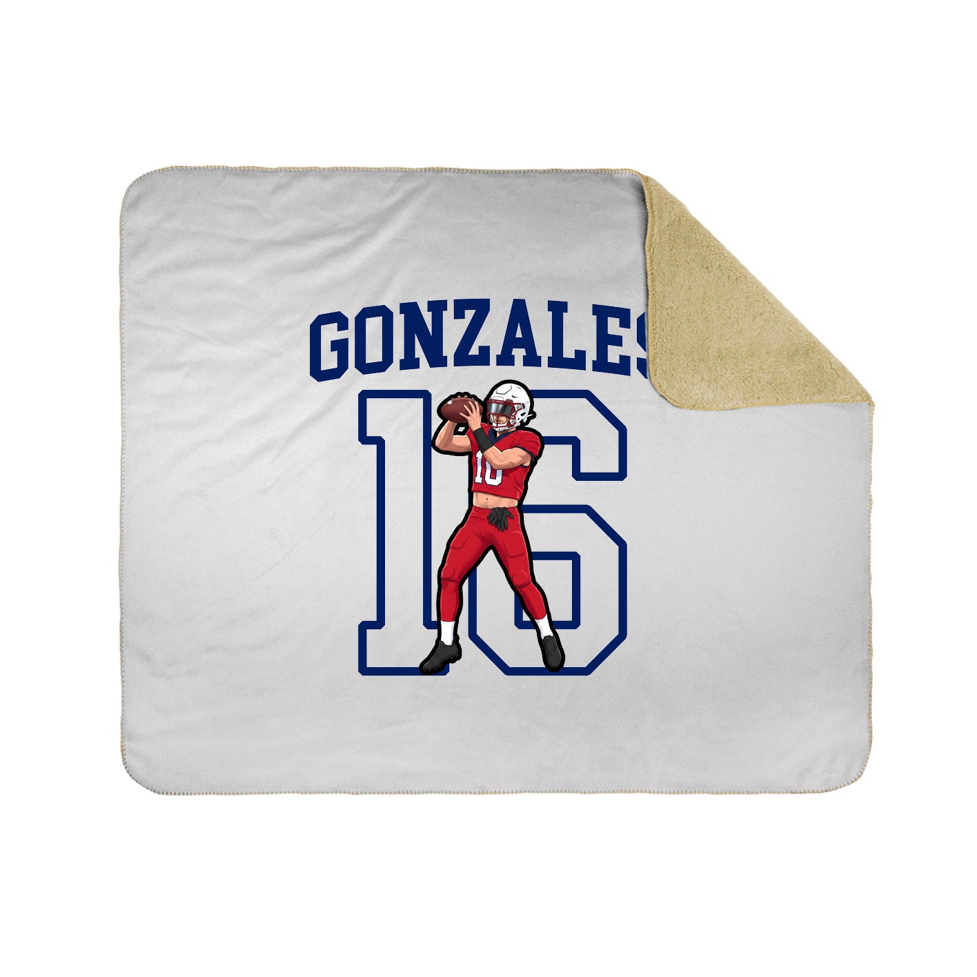 50x60 Sherpa Lined Throw Blanket