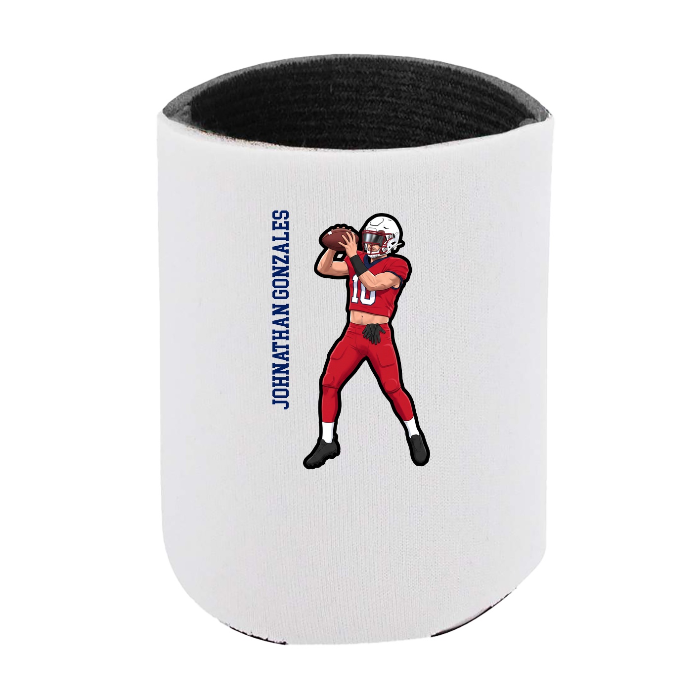 Can Holder — Name Vertical in White