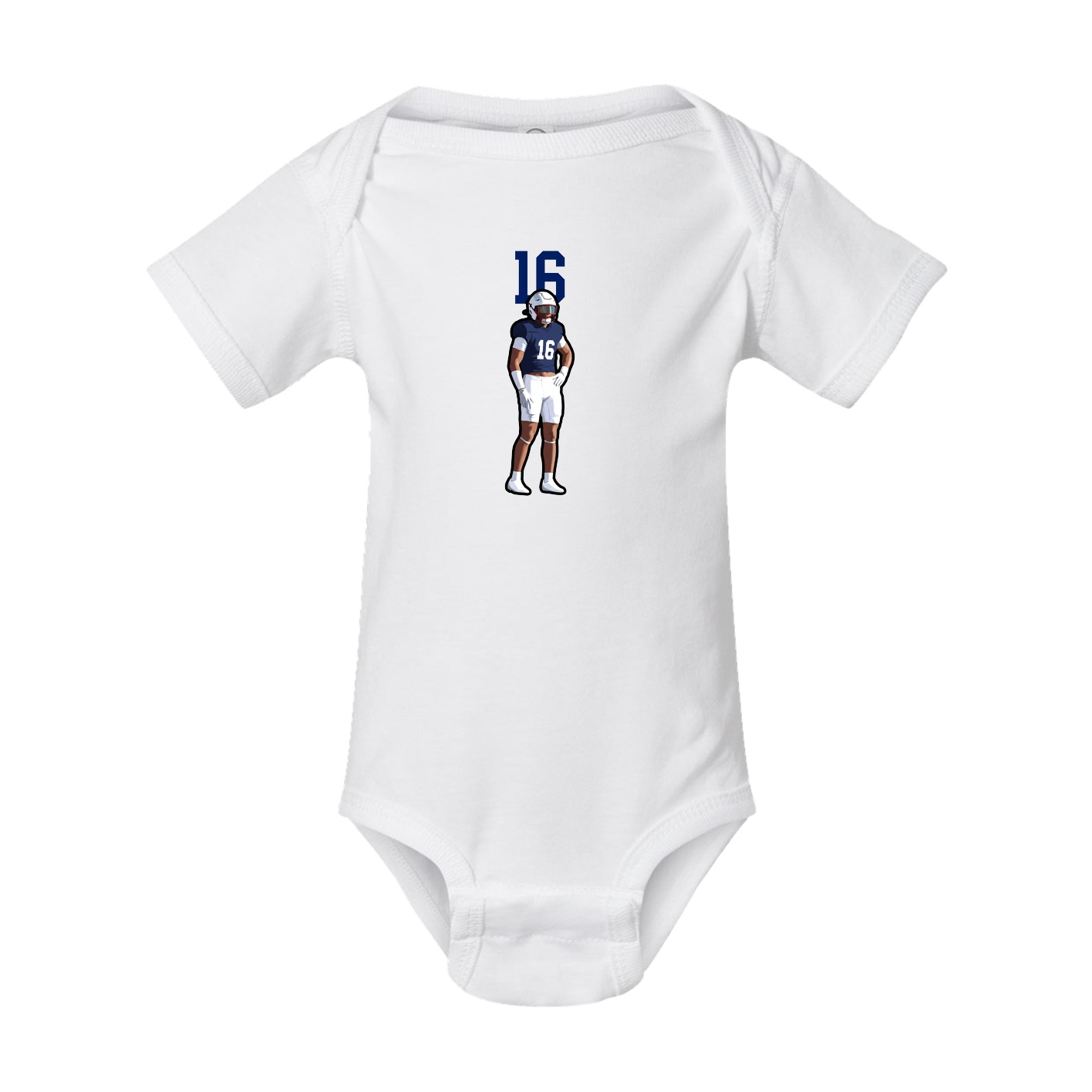 Baby Onesie — Number Top in White