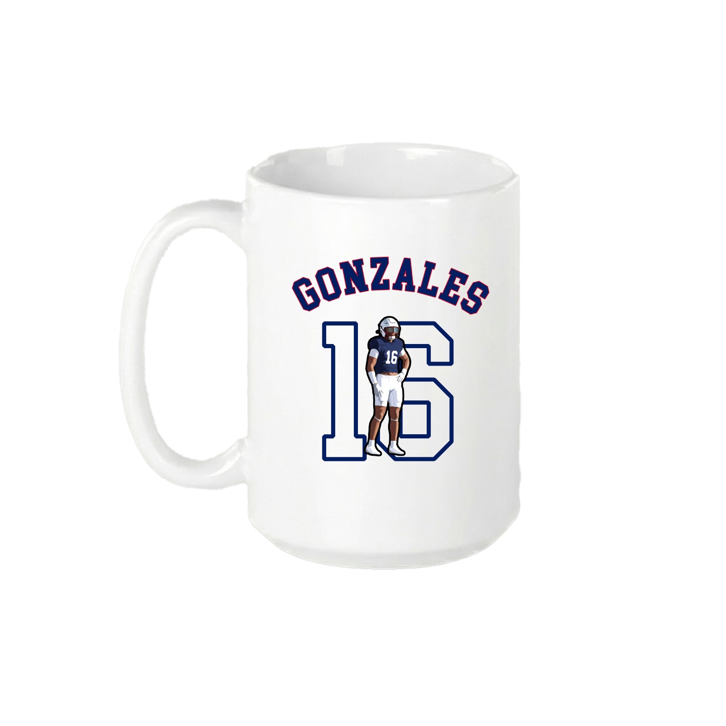 15oz Coffee Mug — Shirsey Arch in White