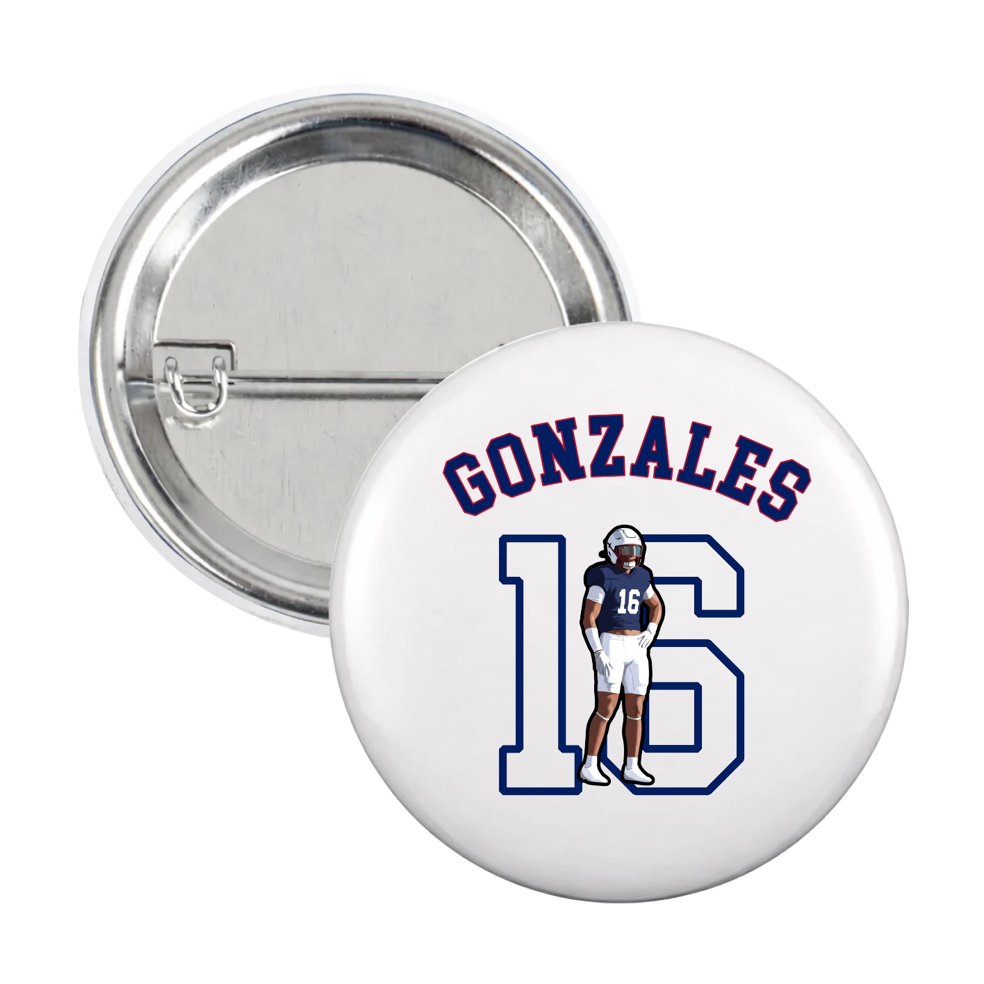 Game Day Button — Shirsey Arch in White