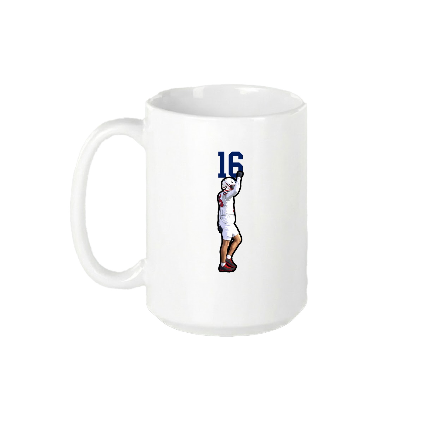 15oz Coffee Mug — Number Top in White