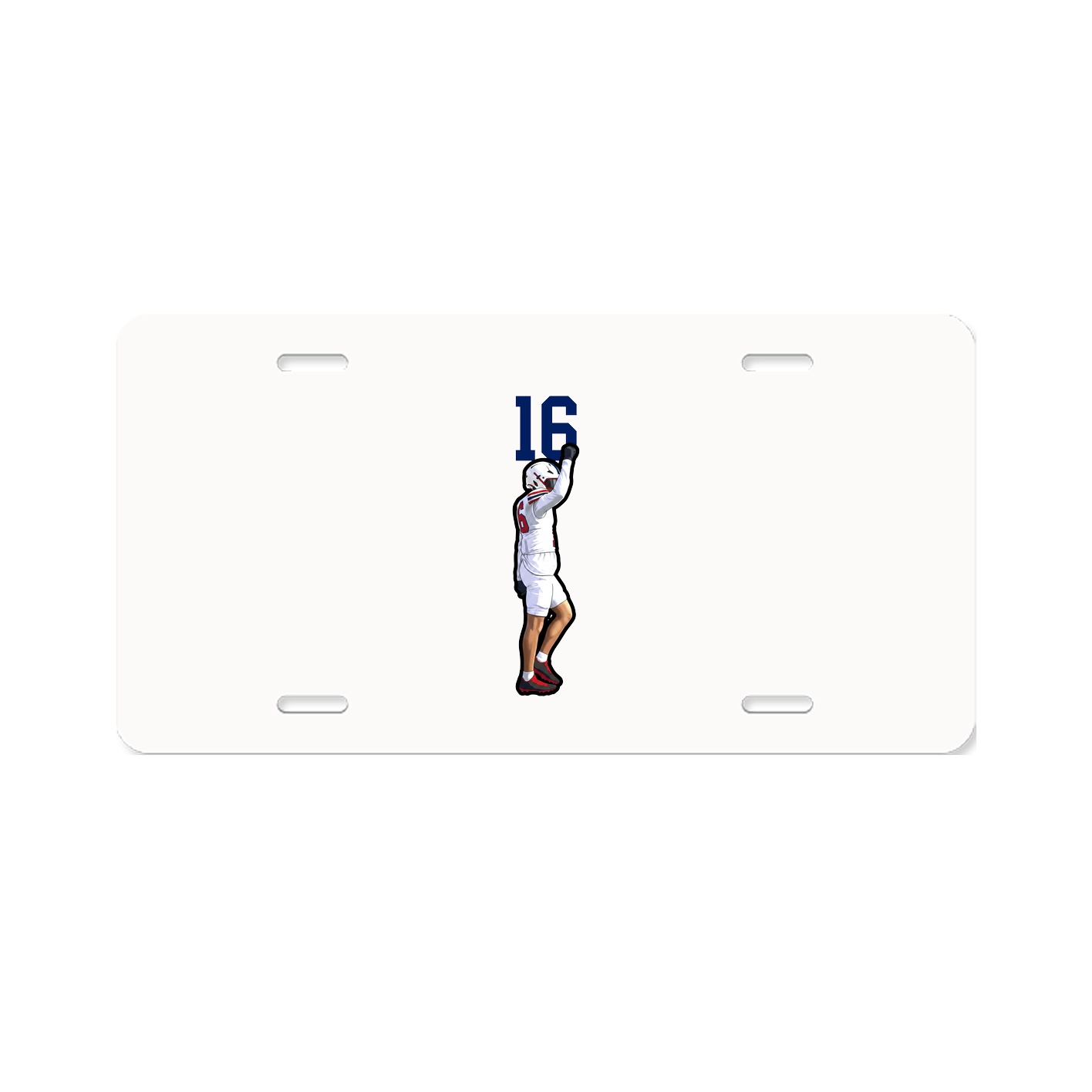 License Plate — Number Top in Classic