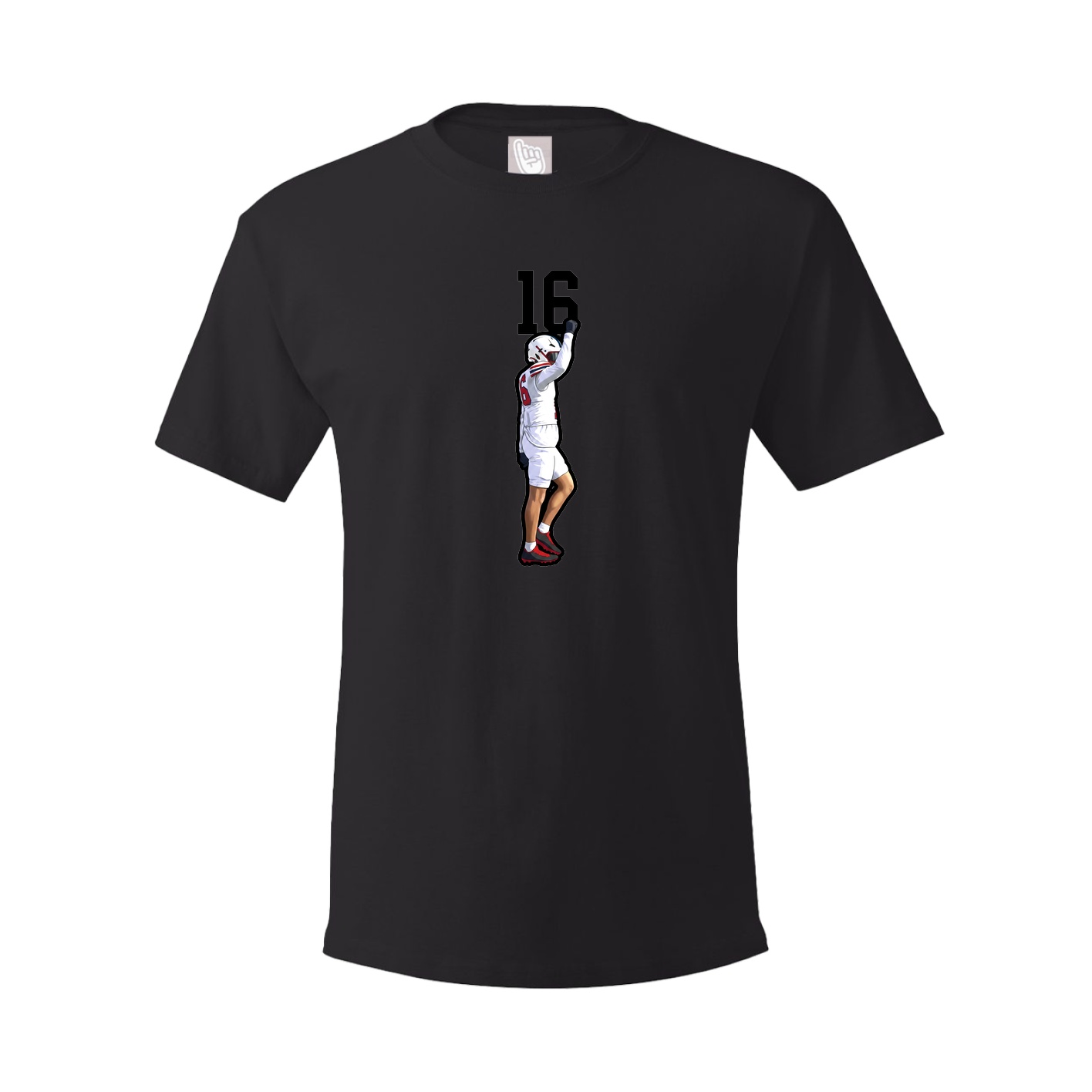 Youth Tee — Number Top in Black