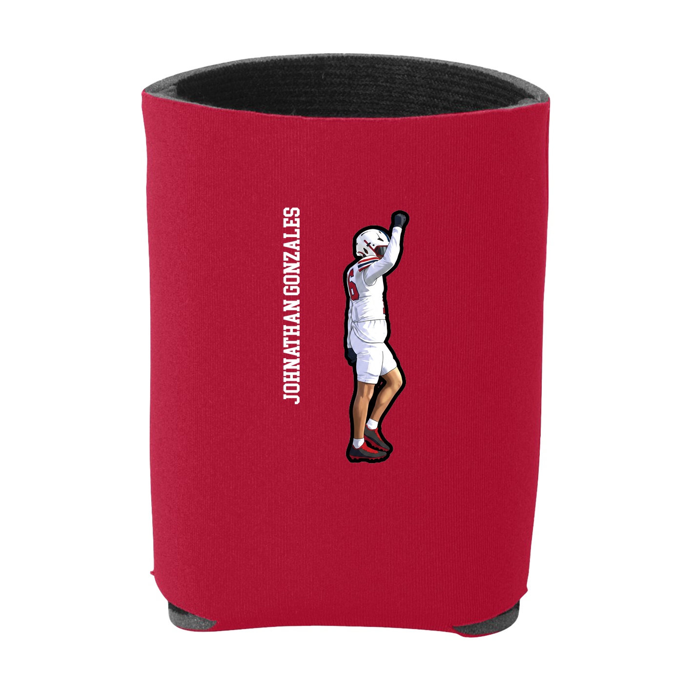 Can Holder — Name Vertical in Red