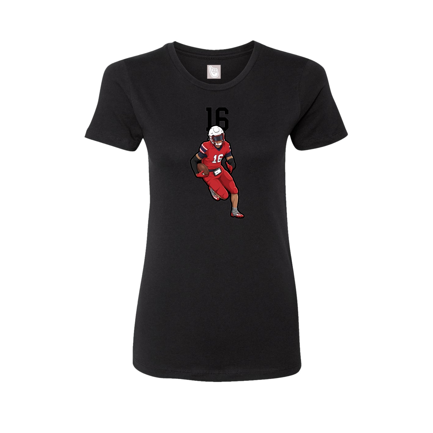 Womens Tee — Number Top in Black