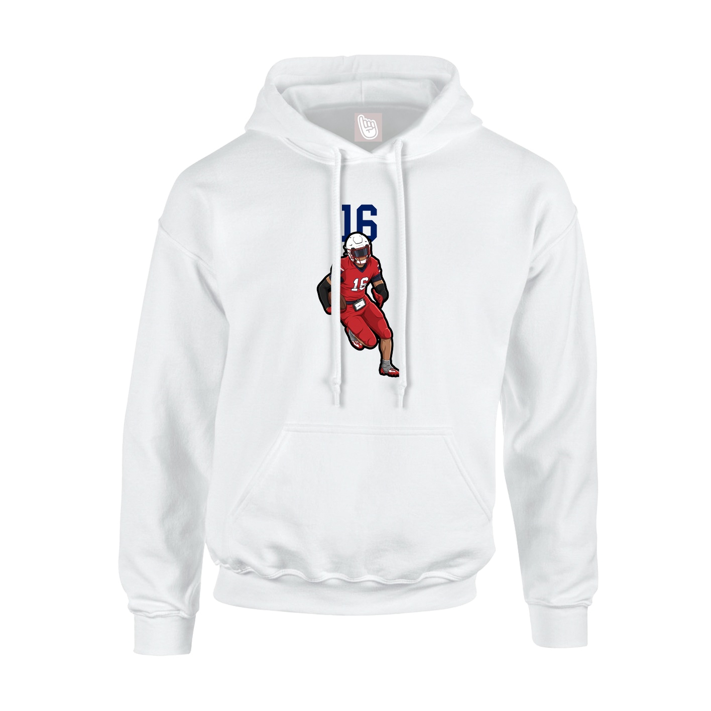 Hoodie — Number Top in White