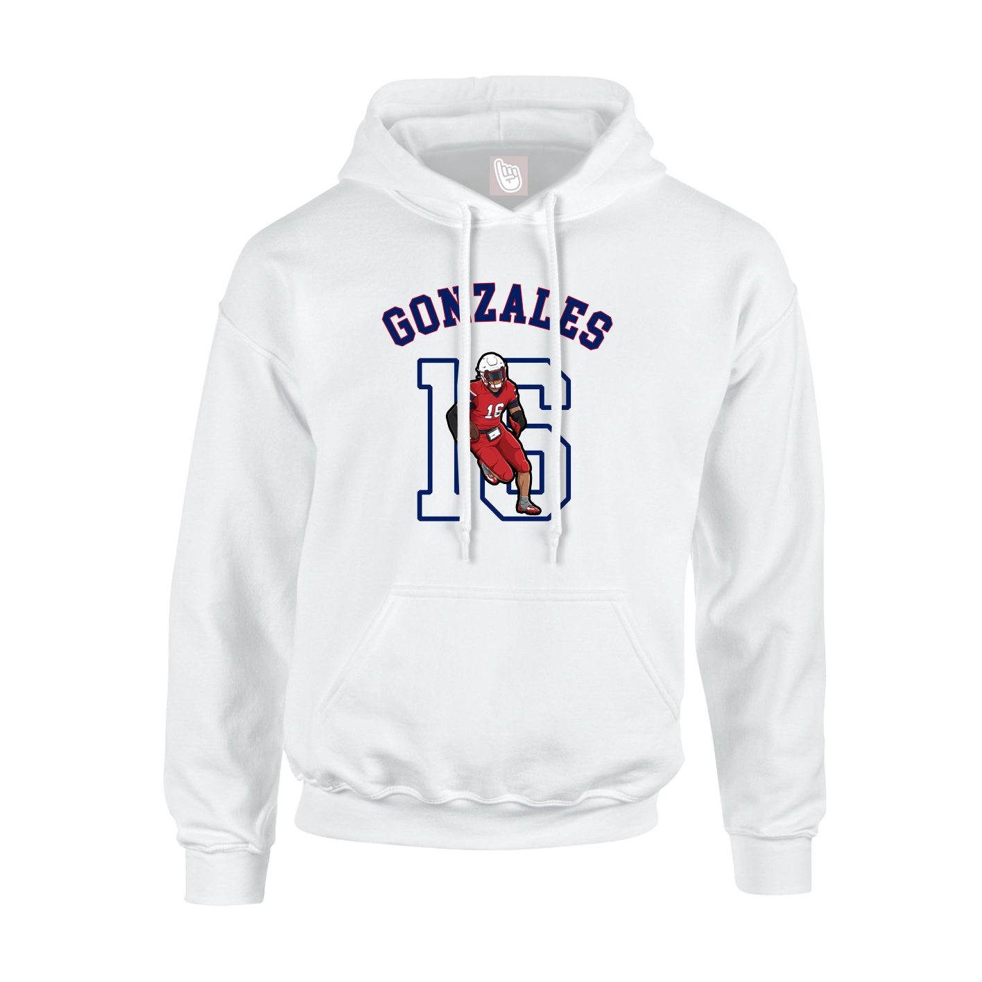 Youth Hoodie — Shirsey Arch in White
