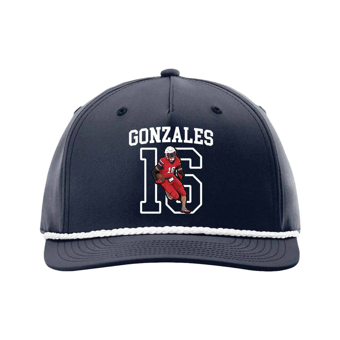 Five-Panel Classic Rope Cap — Shirsey in Navy