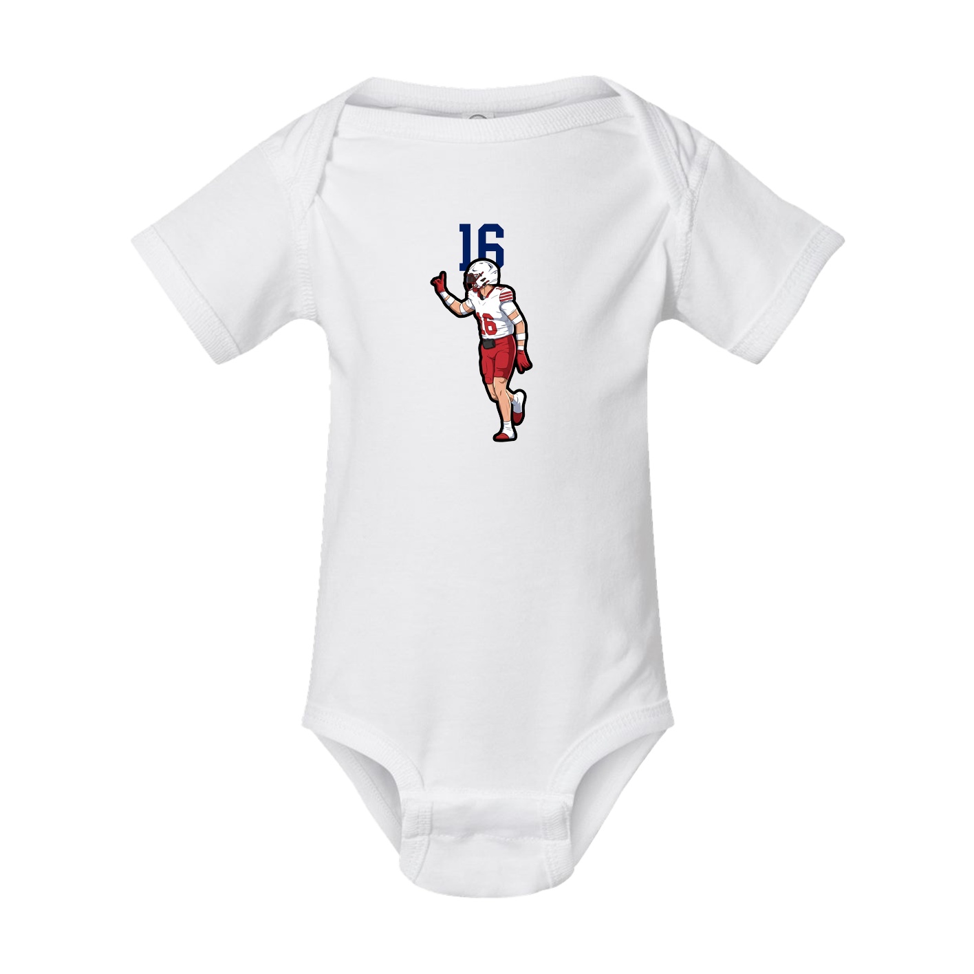 Baby Onesie — Number Top in White