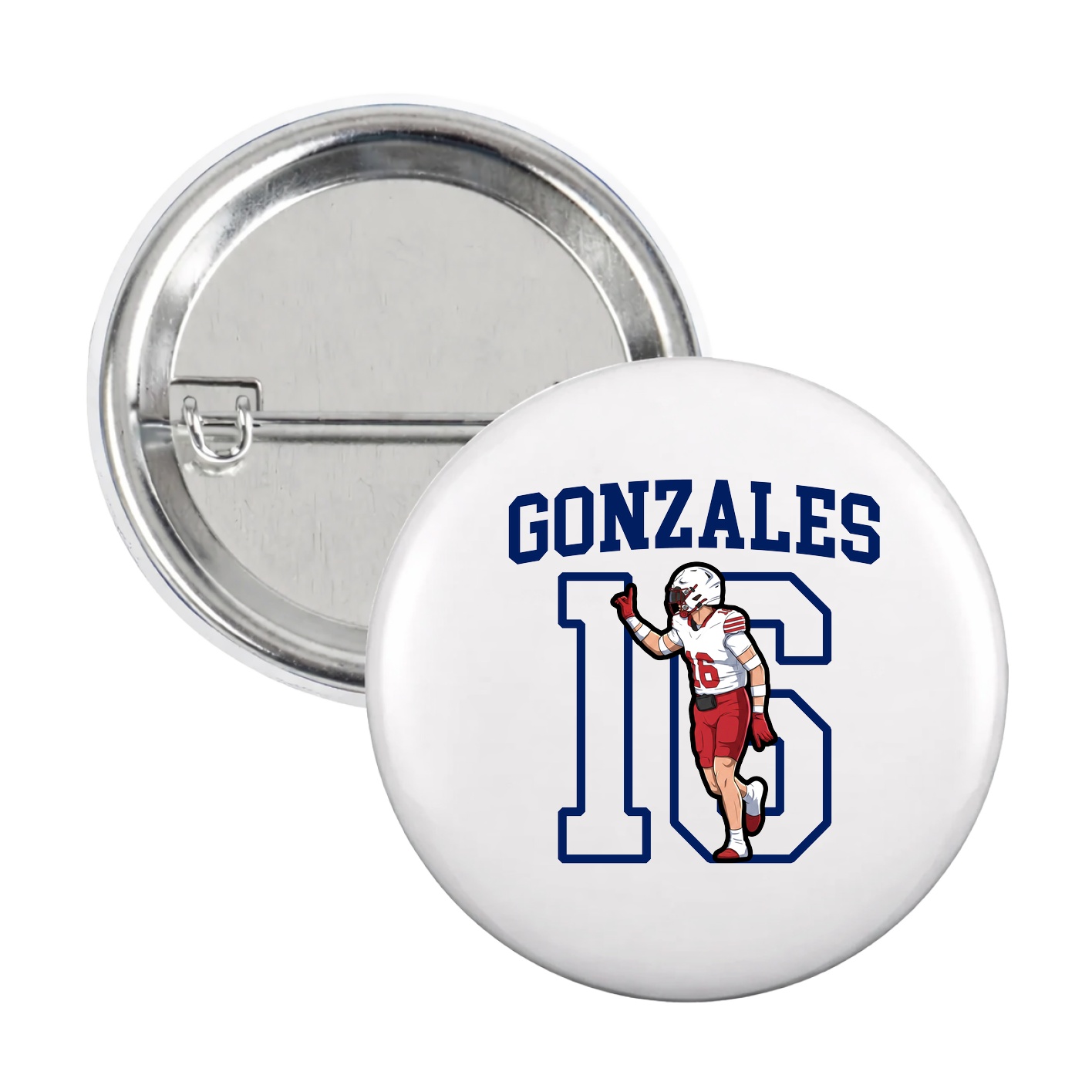 Game Day Button — Shirsey in White