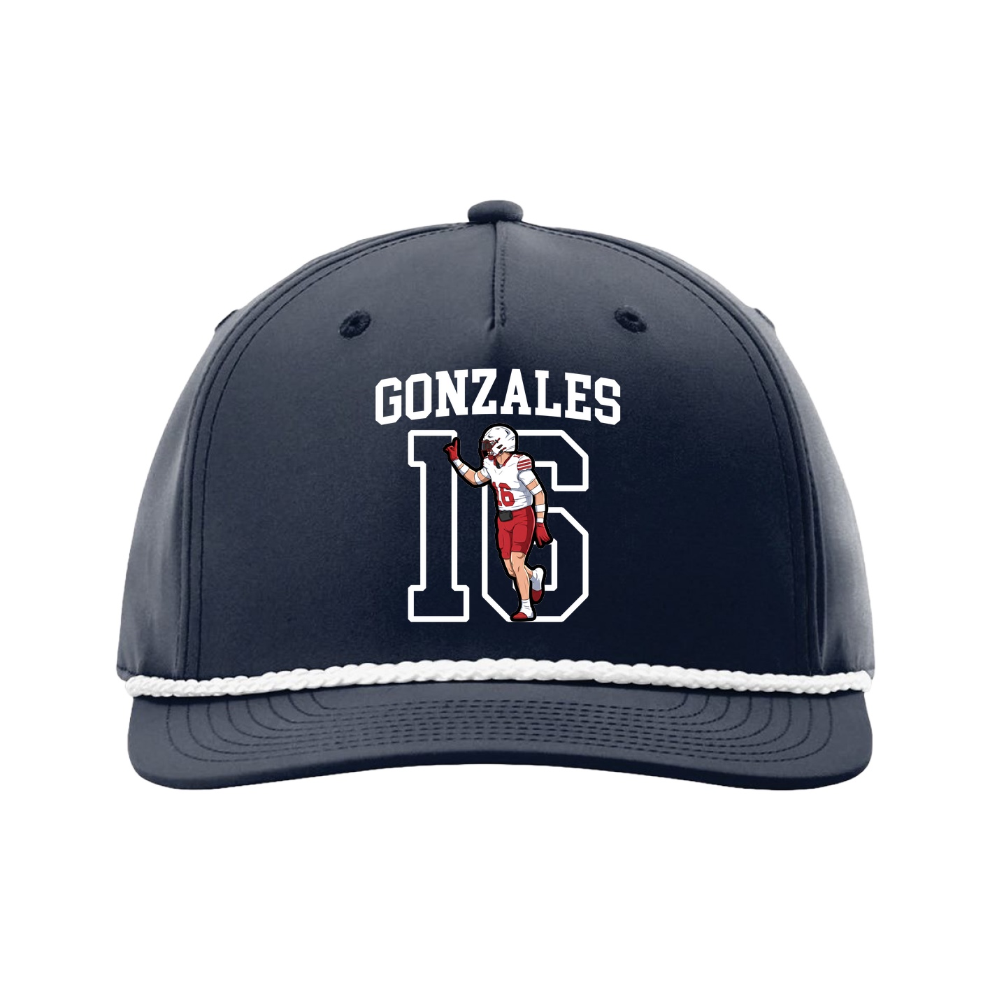 Five-Panel Classic Rope Cap — Shirsey in Navy