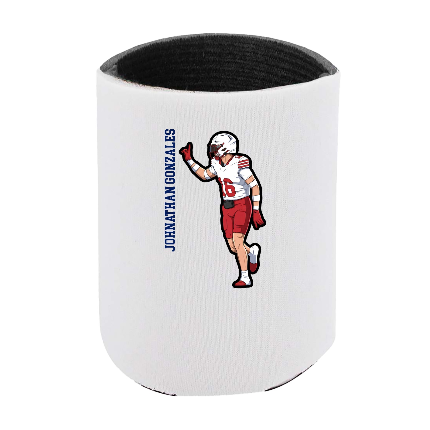 Can Holder — Name Vertical in White