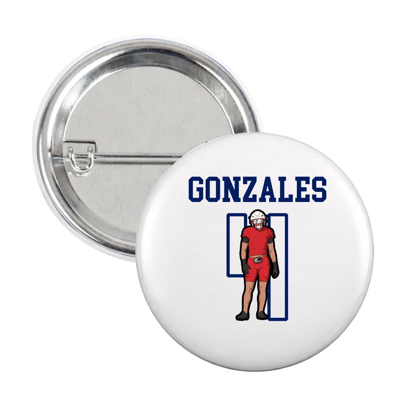 Game Day Button — Shirsey in White