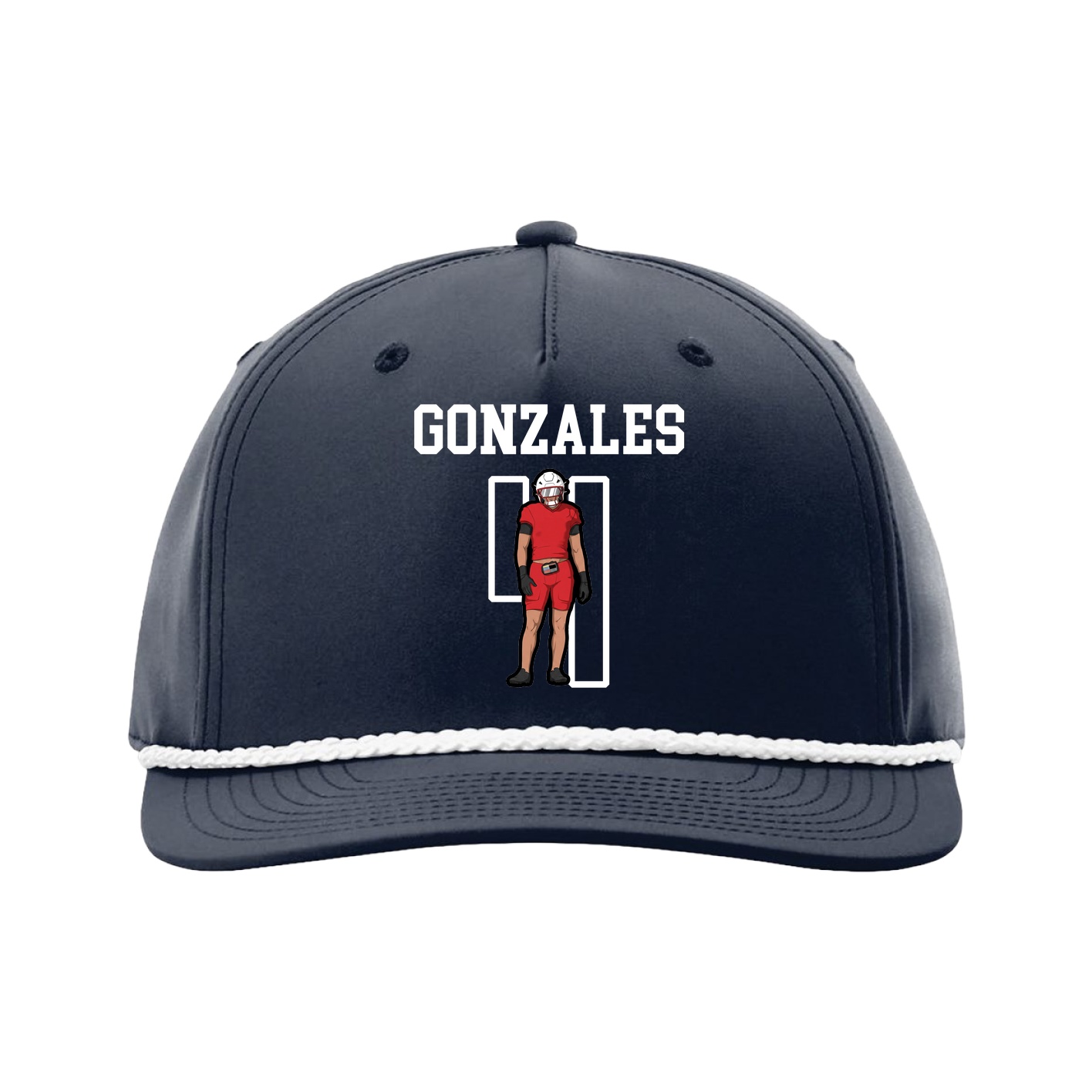 Five-Panel Classic Rope Cap — Shirsey in Navy