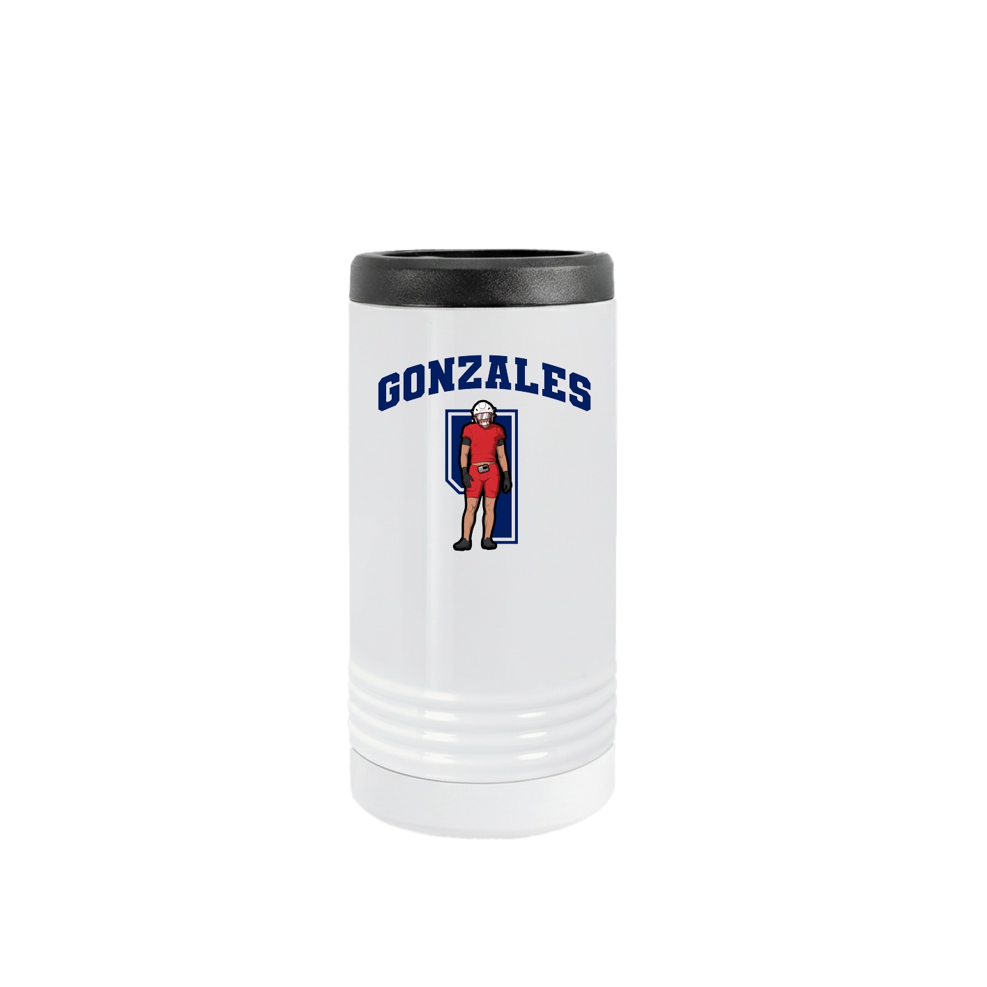 Slim Beverage Holder — Number in White