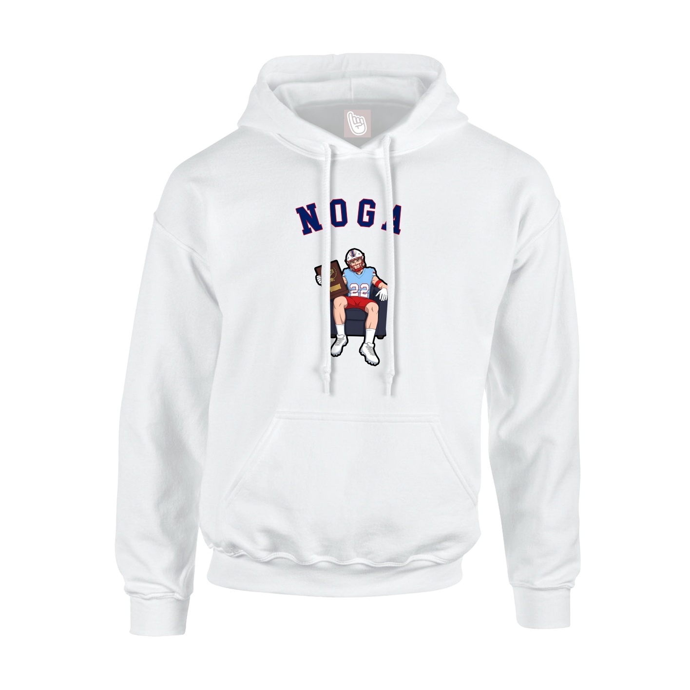 Youth Hoodie — Shirsey Arch in White