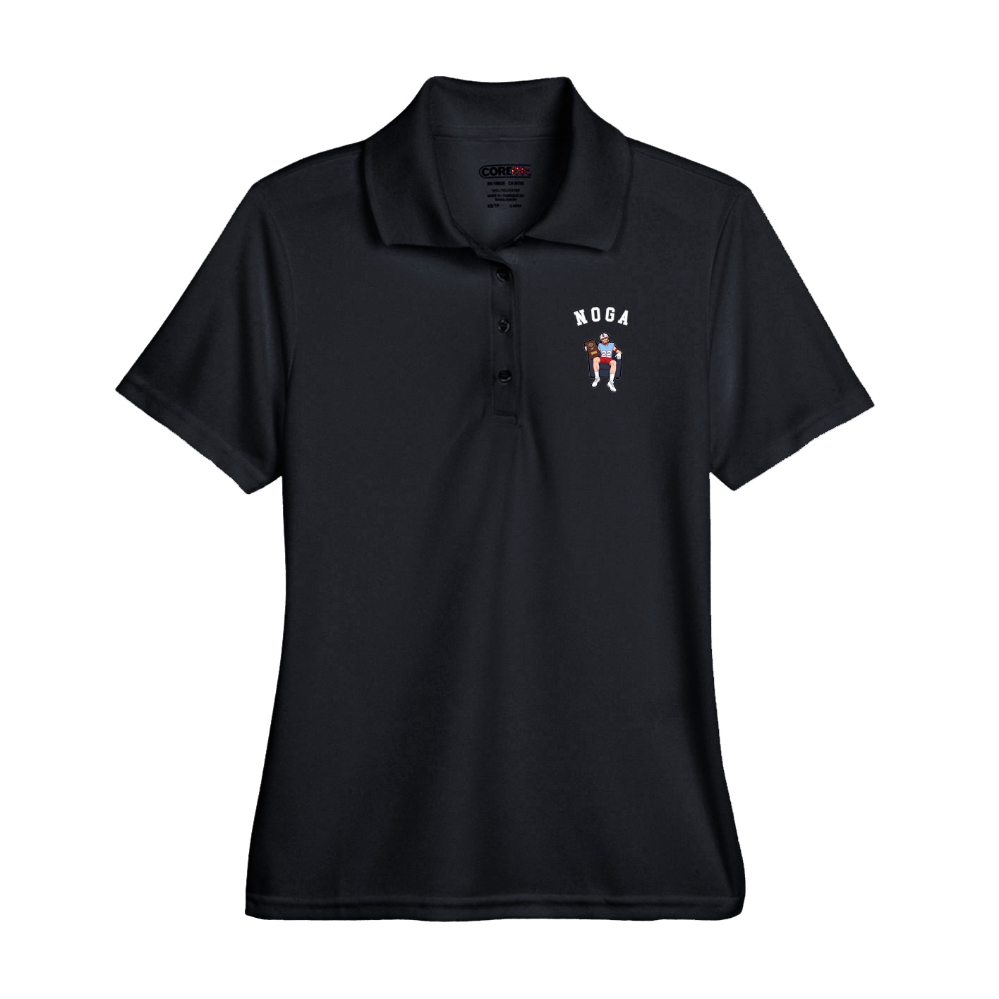 Performance Polo — Shirsey Arch in Black