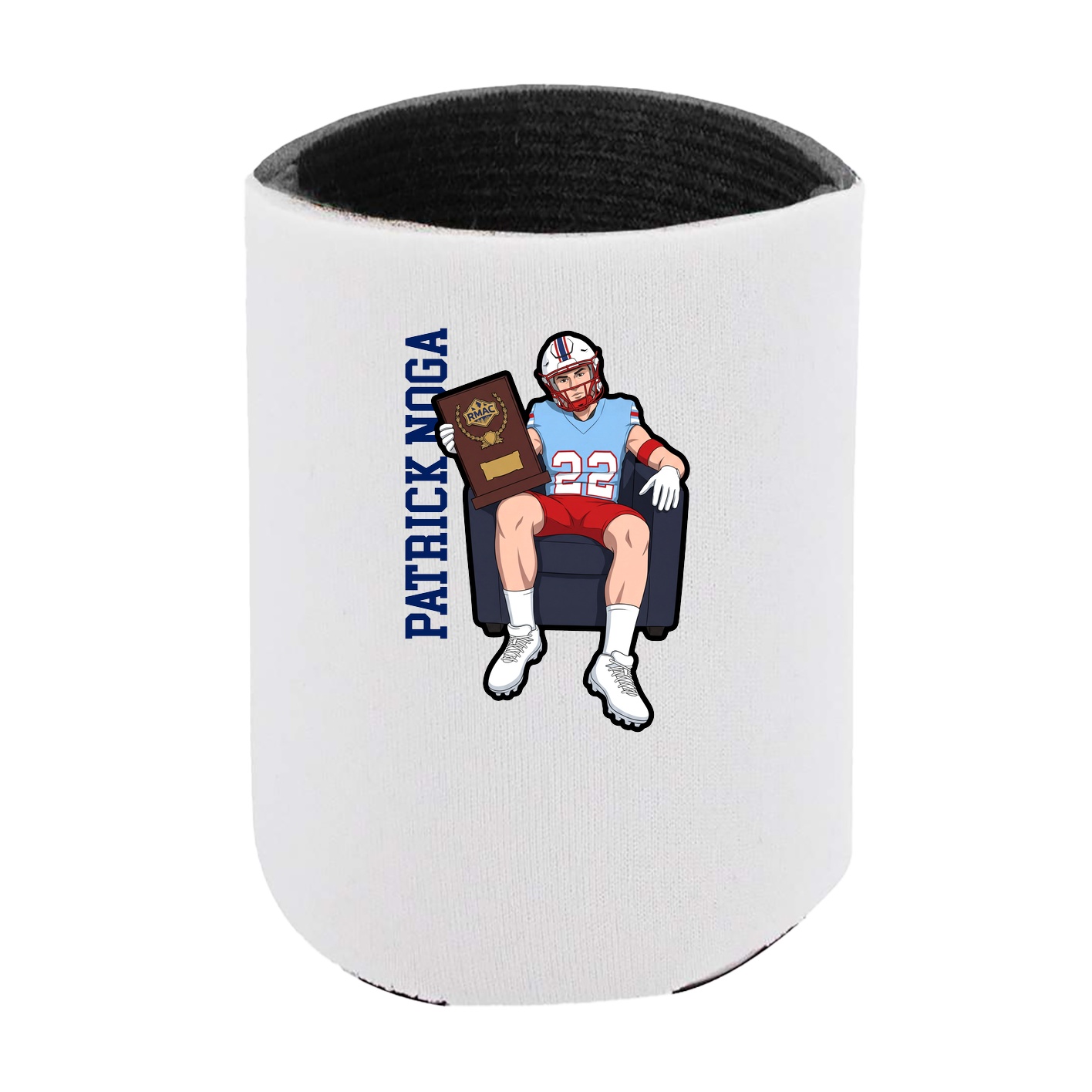 Can Holder — Name Vertical in White