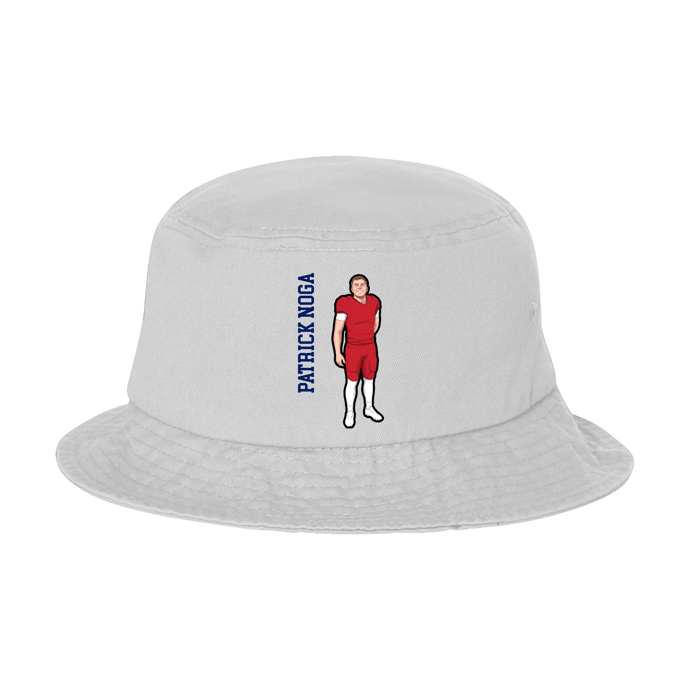 Bucket Cap — Name Vertical in White