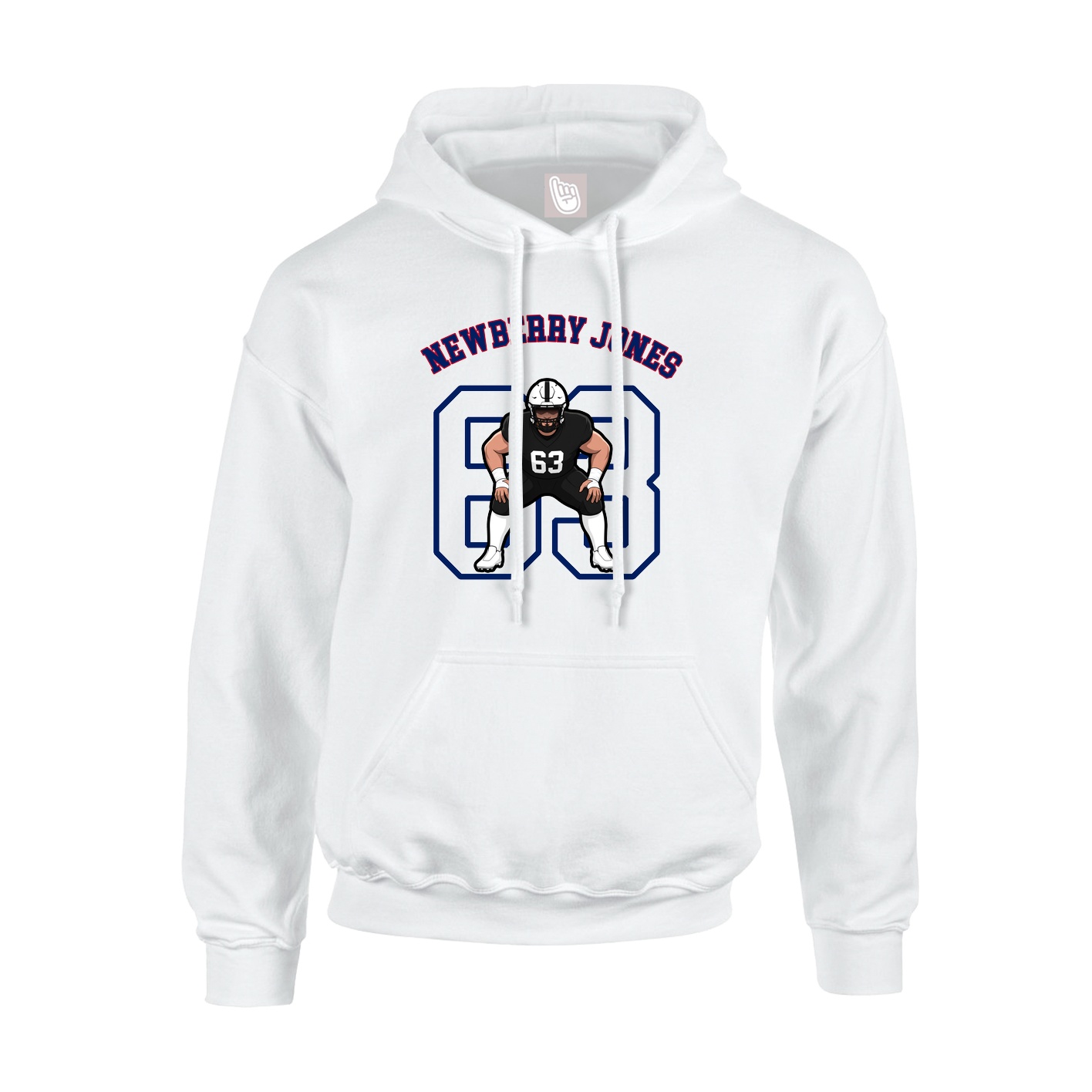 Youth Hoodie — Shirsey Arch in White