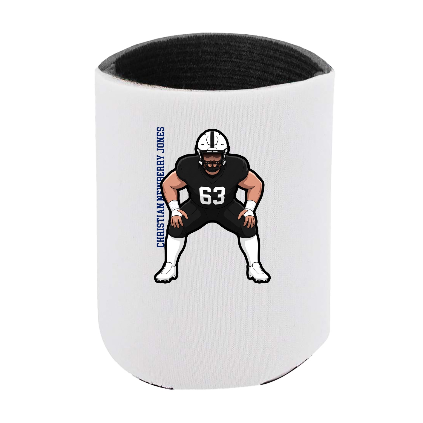 Can Holder — Name Vertical in White