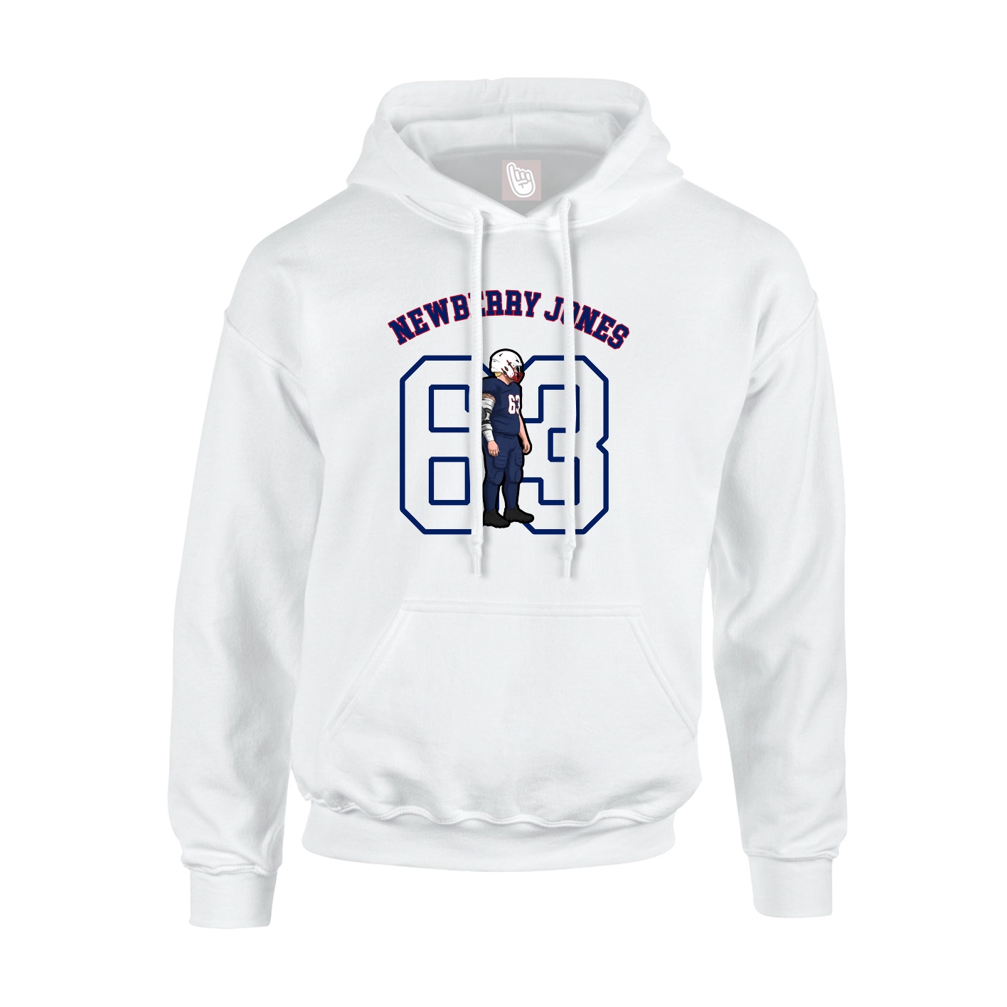 Hoodie — Shirsey Arch in White
