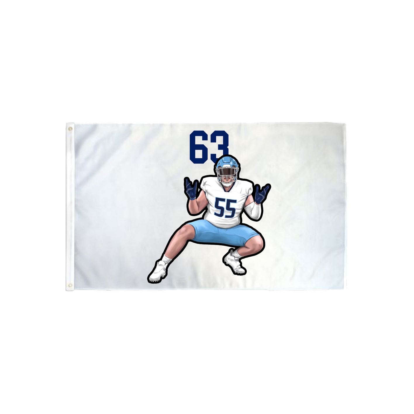 3x5 Flag — Number Top in Classic