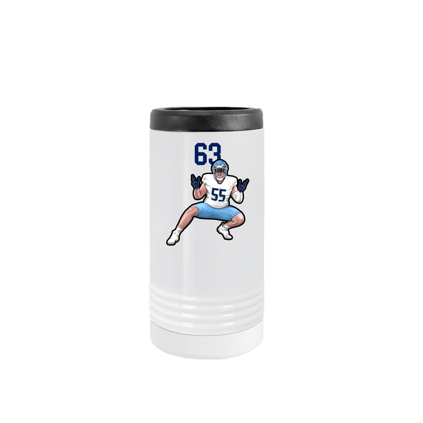 Slim Beverage Holder — Number Top in White