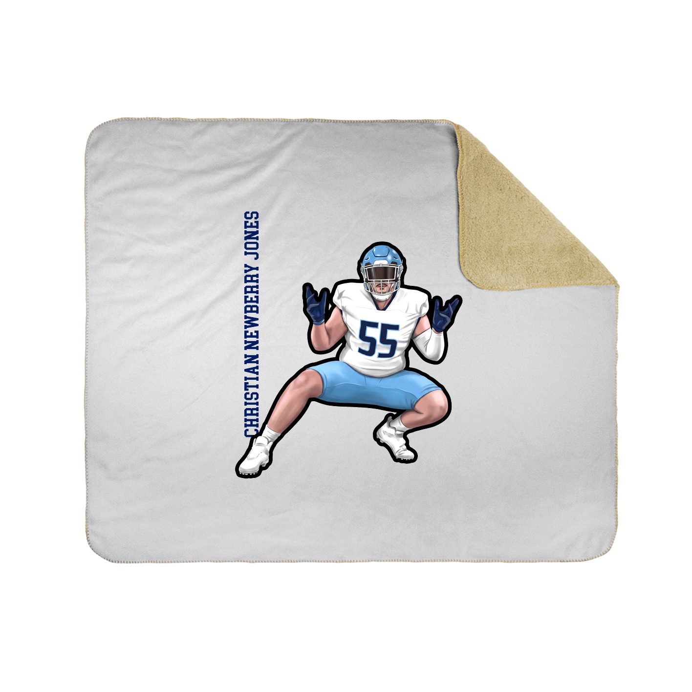 50x60 Sherpa Lined Throw Blanket