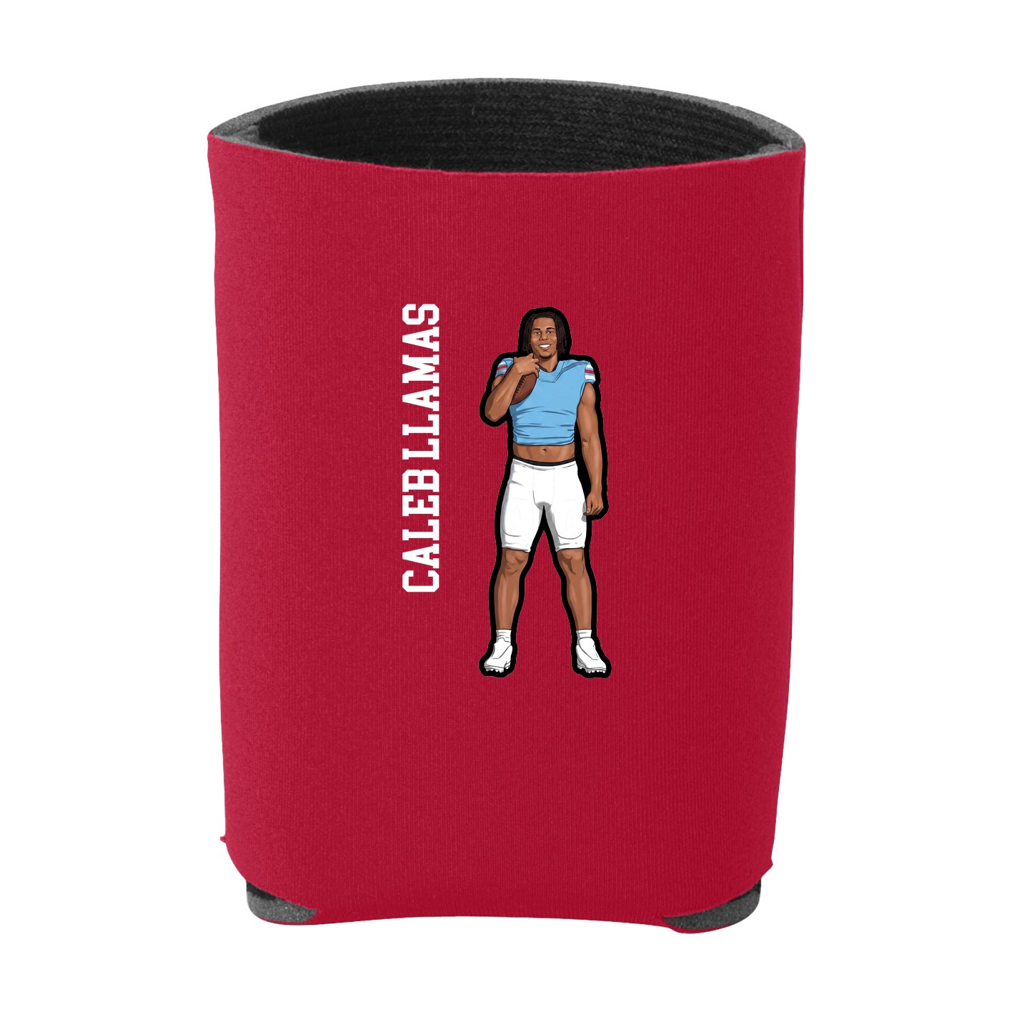 Can Holder — Name Vertical in Red