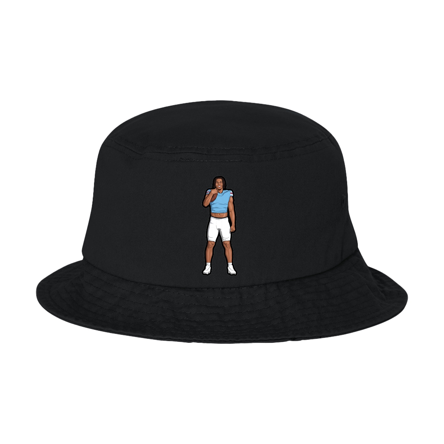 Bucket Cap — Name Vertical in Black