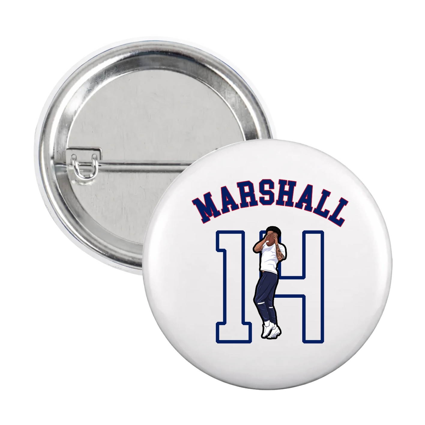 Game Day Button — Shirsey Arch in White