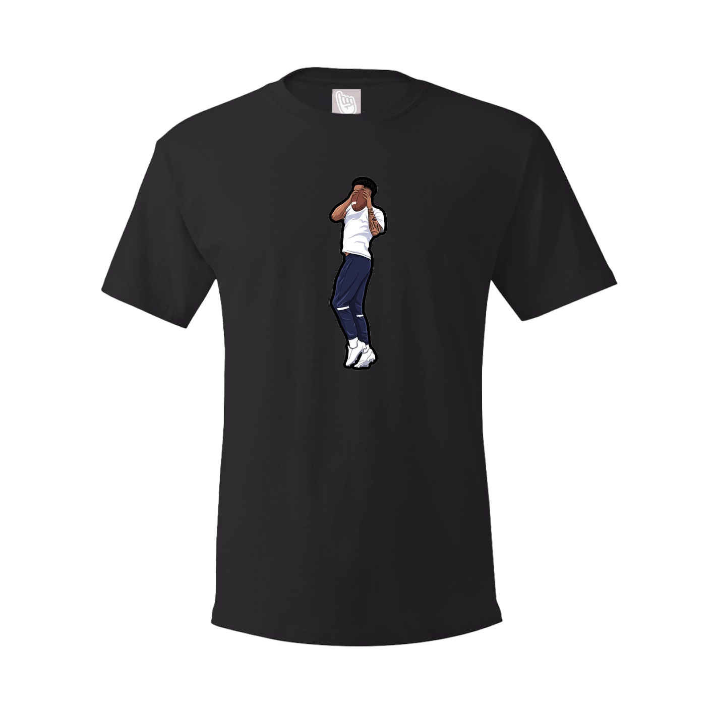 Tee — Name Vertical in Black