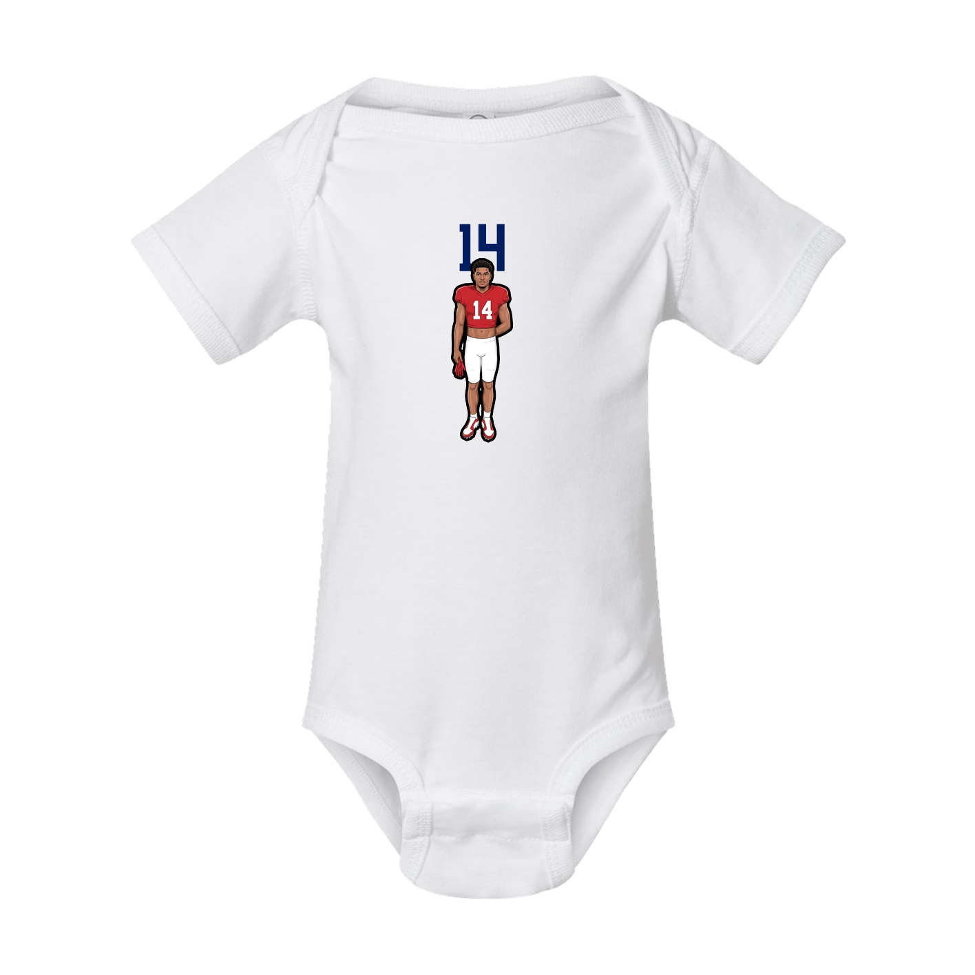 Baby Onesie — Number Top in White