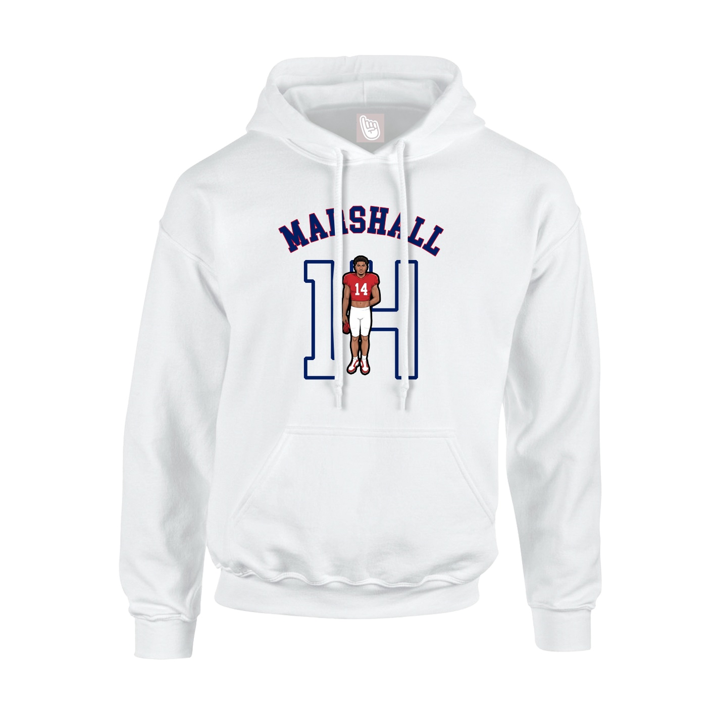 Youth Hoodie — Shirsey Arch in White