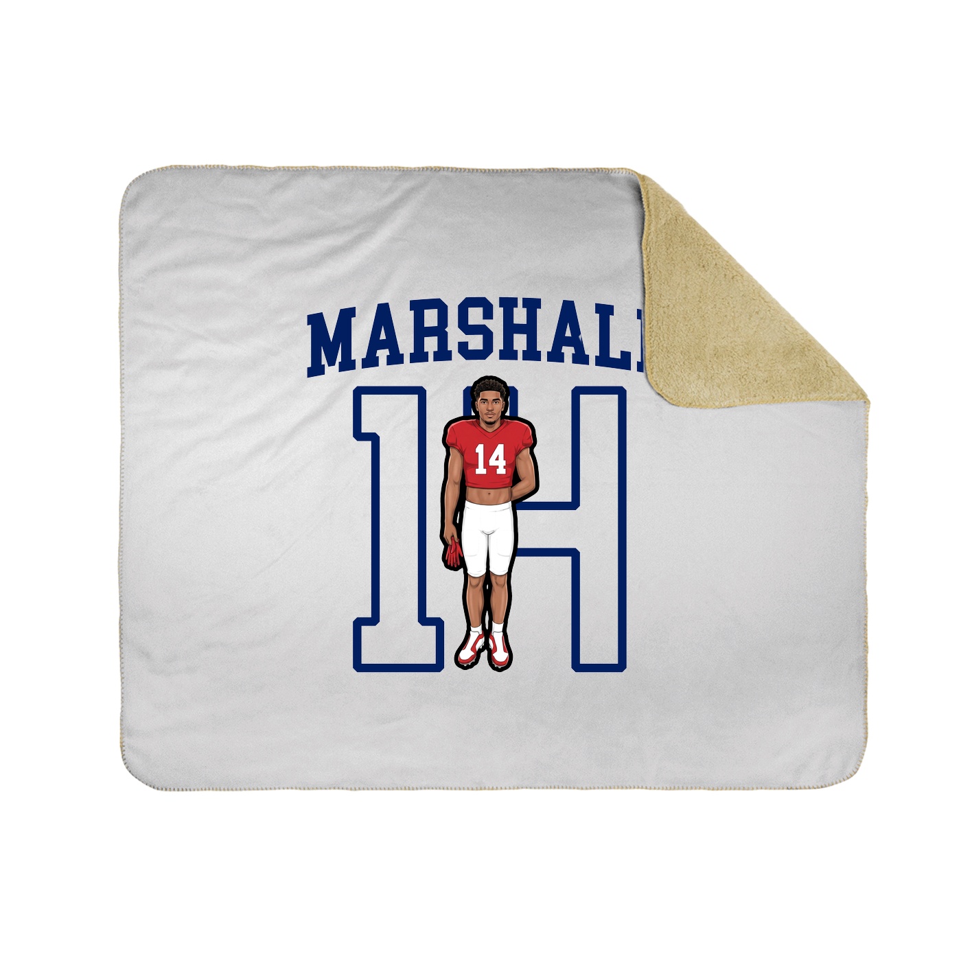 Throw Blanket — Shirsey in White