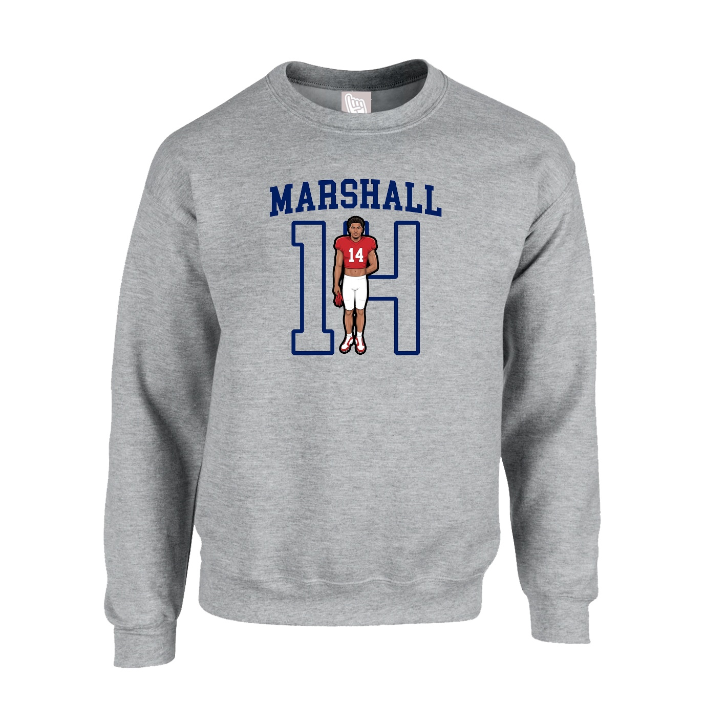 Fleece Crew — Shirsey in Grey